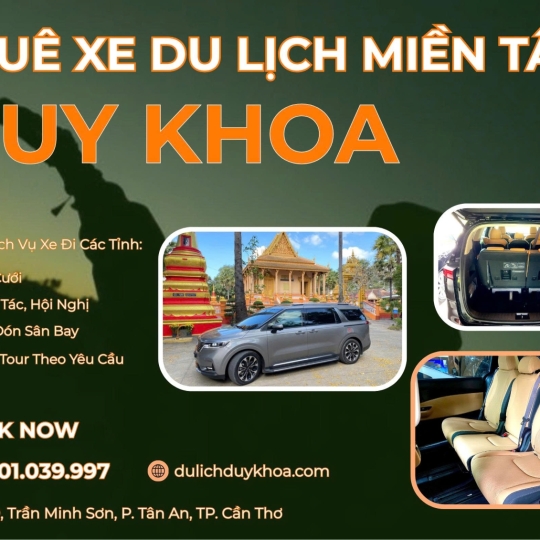Dịch vụ thuê xe 7chỗ tại Cần Thơ